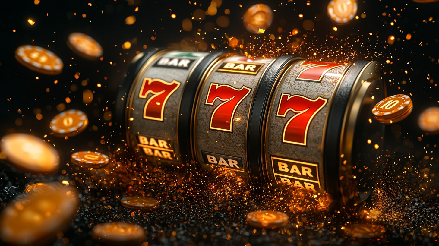 Spinning slot reels with bonus icons